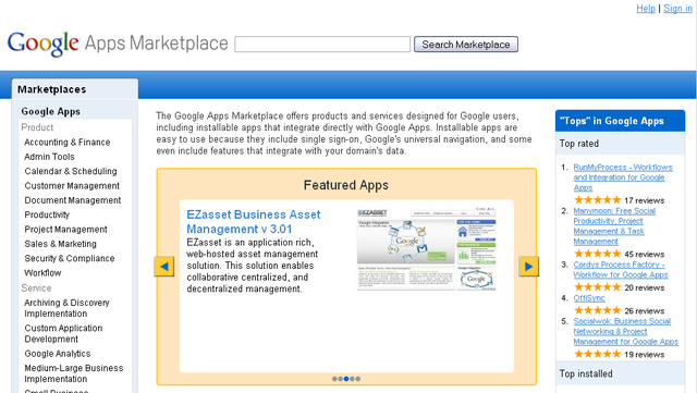 Google Apps Marketplace