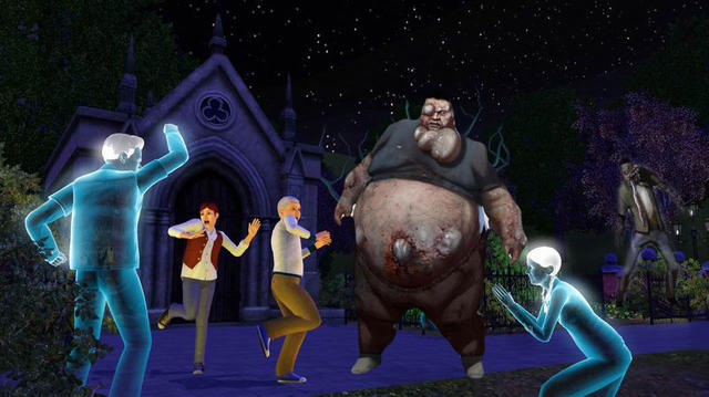 Left 4 Sims: Ideal für Einsteiger! Der Zombisim stirbt nie und hat kaum Bedürfnisse. Ihm reicht es, wenn er nach 12.000 infizierten Nachbarn endlich den ersten Teil des Nacktstarschnitts von Milla Jovovich bekommt.