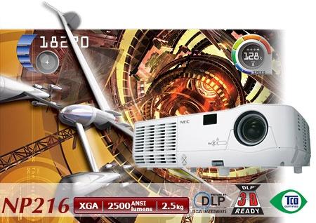Nec NP216: Relativ günstiger Projektor für 3D-Vision (4)