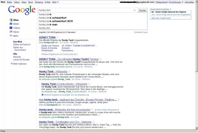 Google Instant ab sofort in Deutschland für die meisten Browser verfügbar. 