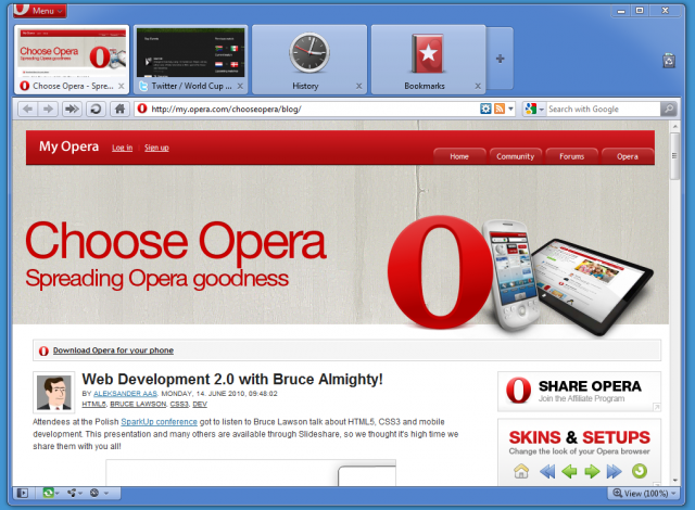 Opera-Browser: Update auf Version 10.63 schließt fünf Sicherheitslücken und bringt weitere Verbesserungen (6)