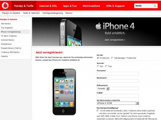 Iphone 4 bei O2 und Vodafone: Scheinbar Unterschiede in Sachen SIM- und Netlock geplant. (5)
