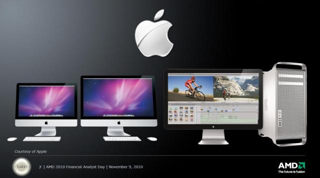 Obgleich die Folien die Annahme nahelegen, gibt es auch in Zukunft keine AMD-CPUs in Apples Macs. (1)