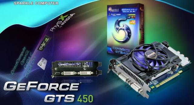 Sparkle präsentiert Geforce GTS 450 mit Kühler im Eigendesign