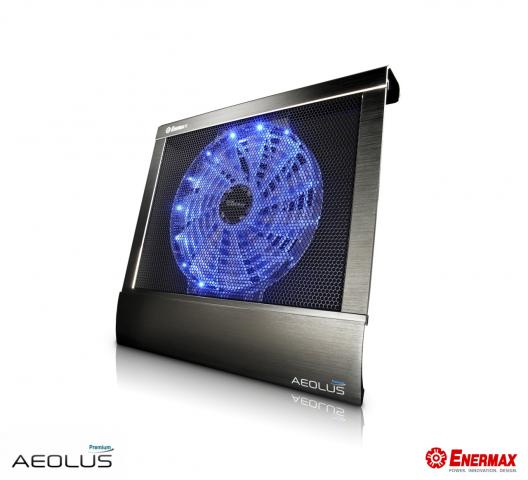 Enermax Aeolus Premium: Notebook-Kühler mit 250-mm-Lüfter und LED-Beleuchtung (9)
