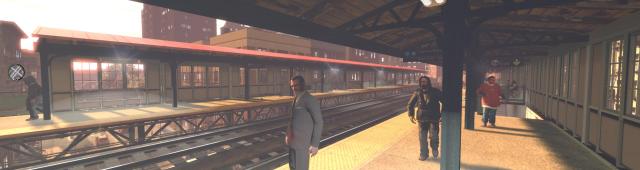 GTA 4 mit ENB-Mod, Vehicle Pack, Exaggerated blood v1.16,
'View in the Train' - Mod, Xenon HID Headlights V2, NYC Taxi Ford Crown Victoria, 'More Pedestrians' - Mod, 'Double View Distance Pedestrian' - Mod, 'More Stars' - Mod, Ultimate Textures V2.0 und EFLC-Waffen-Mod. (4)