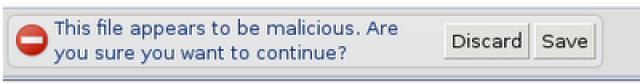 In der aktuellen Betaversion von Chrome warnt ein Hinweis den Anwender vor dem Herunterladen einer gefährlichen EXE-Datei.