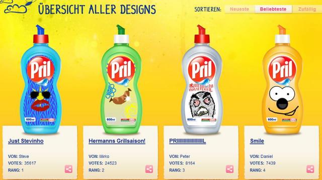 Henkel hat Ärger mit Pril-Gewinnspiel auf Facebook