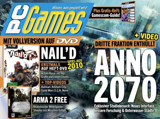 Ab 27. Juli beim Zeitschriftenhändler: die PC Games 8/11 mit großer Anno 2070-Titelstory.