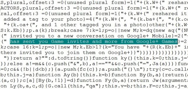 'Social Gaming' auch bei Google Plus? Hinweis im Quellcode entdeckt