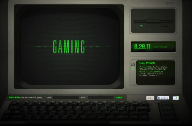 Spielen am PC lebt: Razer mit mysteriöser Webseite und großer Ankündigung am 26.8.