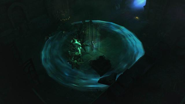 Wizard using Wave of Force against Unburied