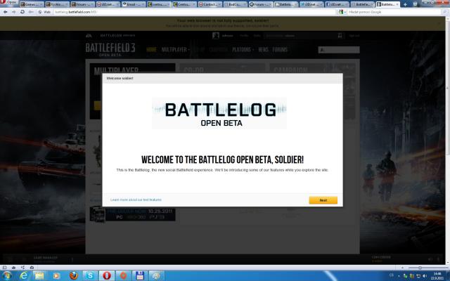Neue Bilder zeigen das mögliche Aussehen des Battlelogs, das ab kommedem Donnerstag den Freiwilligen im öffentlichen Betatest von Battlefield 3 als Interface des Spiels dienen wird.  (2)