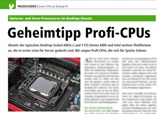 Server-CPUs im Desktop-PC: Vorschau auf PCGH 11/2011