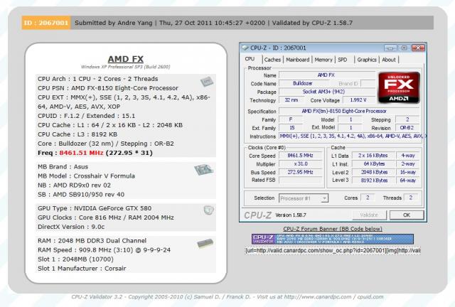 Der neue Übertaktungsrekord für Prozessoren wurde wieder mit einem AMD FX 8150 erzielt.