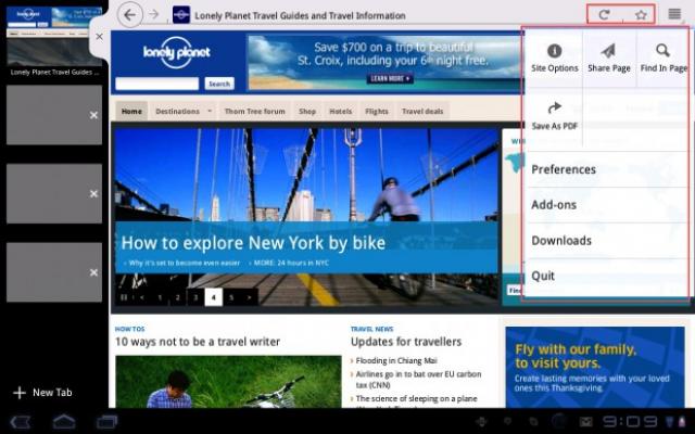 Neues Menü und AwesomeBar in Firefox 9. (1)