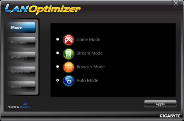 Mit dem Gigabyte LAN Optimizer lässt sich der Netzwerktraffic verwalen.  (2)