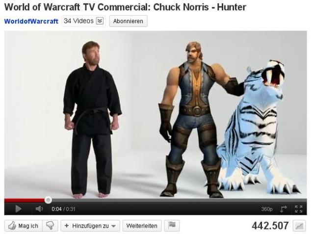 Chuck Norris spielt WOW