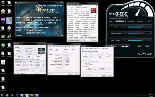 Neuer Weltrekord in Heaven Unigine - Russiches Team erreicht 6700 Punkte mit Sandy Bridge E und vier Radeon HD 6970. (4)