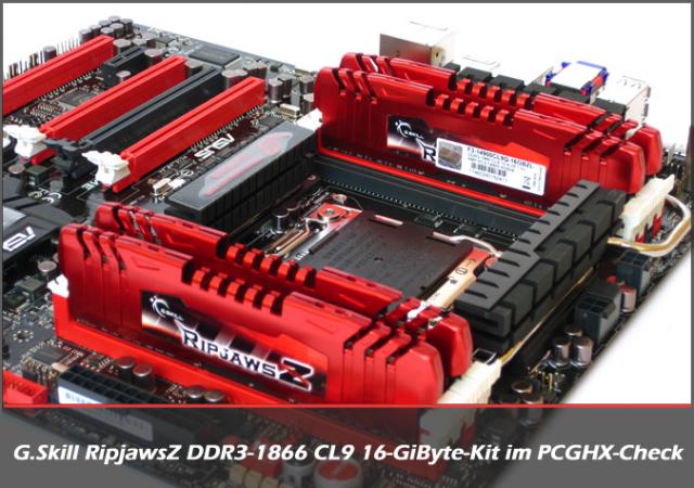 Sandy Bridge E: G.Skill RipjawsZ DDR3-1866 CL9 16-GiByte-Kit im PCGHX-Test. (5)