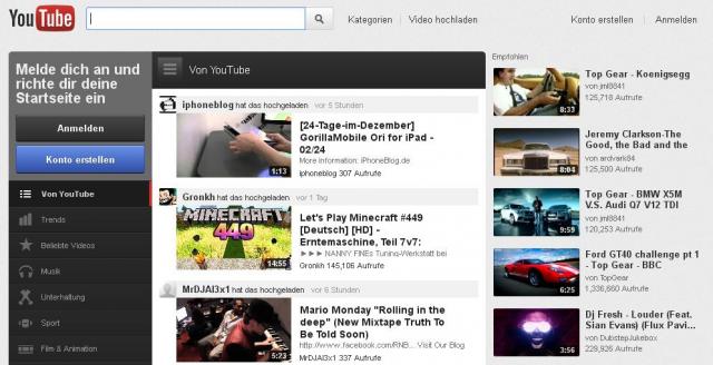 Youtube: Google bringt Redesign.