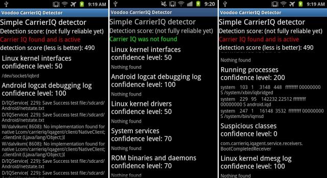 Im Android-Market gibt es mit dem Carrier IQ Detector nun eine Möglichkeit, das eigene Handy nach Spuren der Software durchsuchen zu lassen.