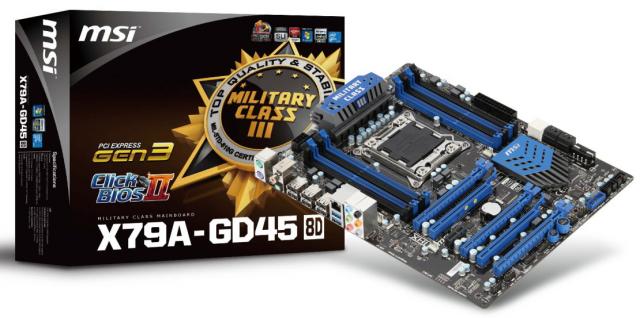MSI stellt X79A-GD45 (8D) vor - X79-Platine mit acht RAM-Buchten für 128 GiByte. (3)
