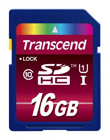 Transcend SDHC10U1 Class 10-SD-Speicherkarte mit UHS-1-Unterstützung ab sofort erhältlich