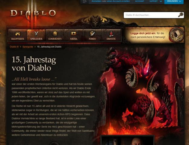 Diablo: Neue Webseite zum 15. Geburtstag der Reihe mit interaktiver Timeline und interessanten Videos (3)