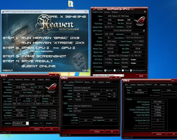 Vierzehn Benchmarks mit Asus' HD 7970 - Auf bis zu 1780 MHz übertaktet. (13)