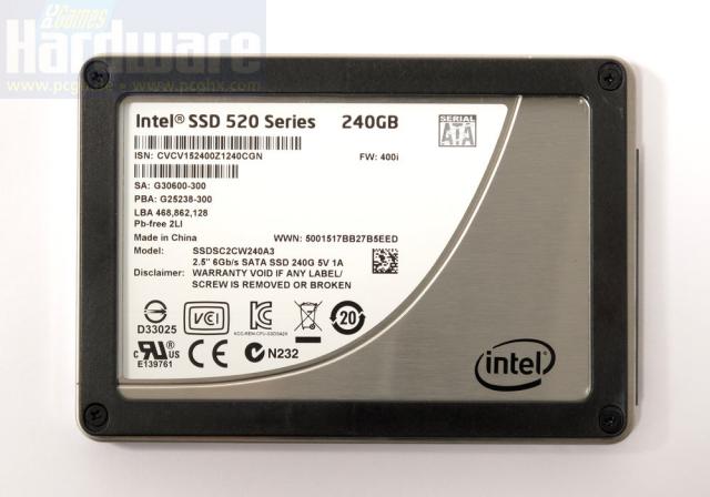 Intel SSD 520 Cherryville 240GB FW 400i Deckel