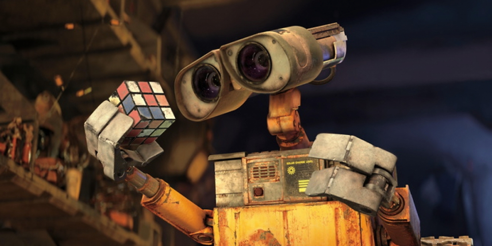 Szene aus Wall-E - der Letzte räumt die Erde auf.&nbsp;