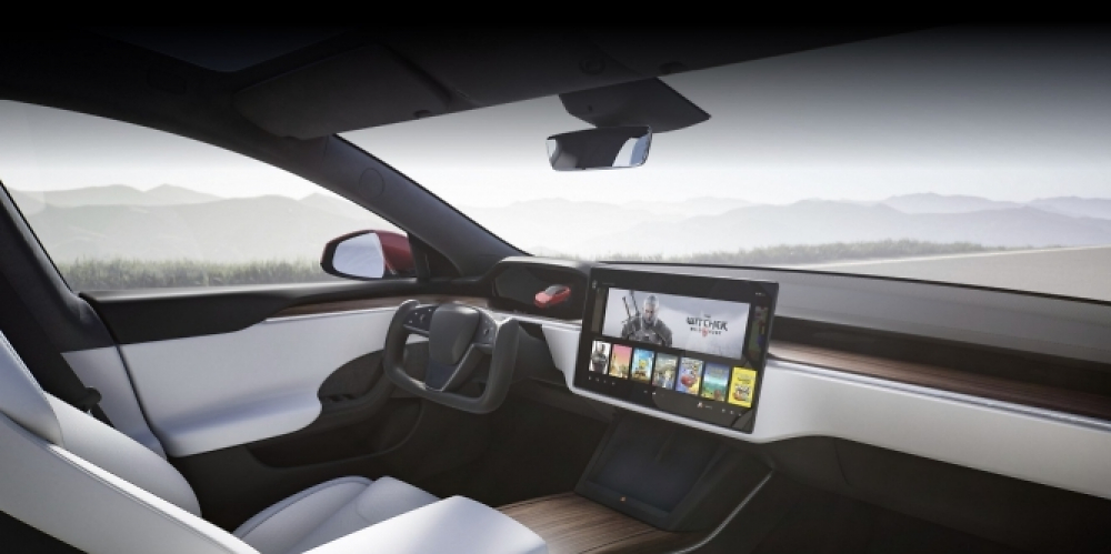 Innenraum im Tesla Model S Facelift