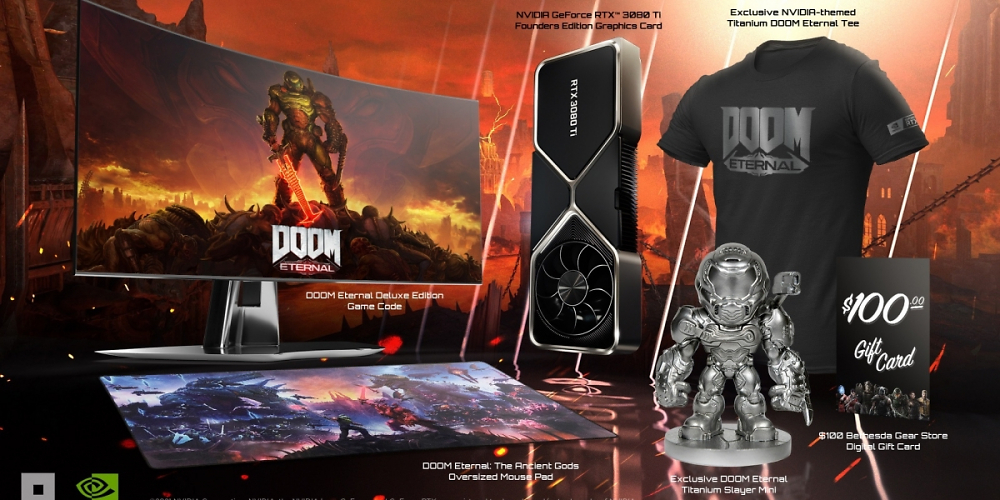 GPU-Bundle-Verlosung: 300 Mal RTX 3080 Ti plus Doom Eternal Special für 1.399 Euro &nbsp;