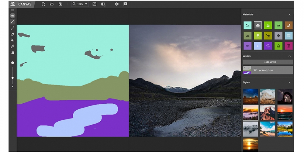 Nvidia Canvas: Gratis-KI-Tool sorgt für erstaunliche Ergebnisse, braucht RTX-Grafikkarte (1)