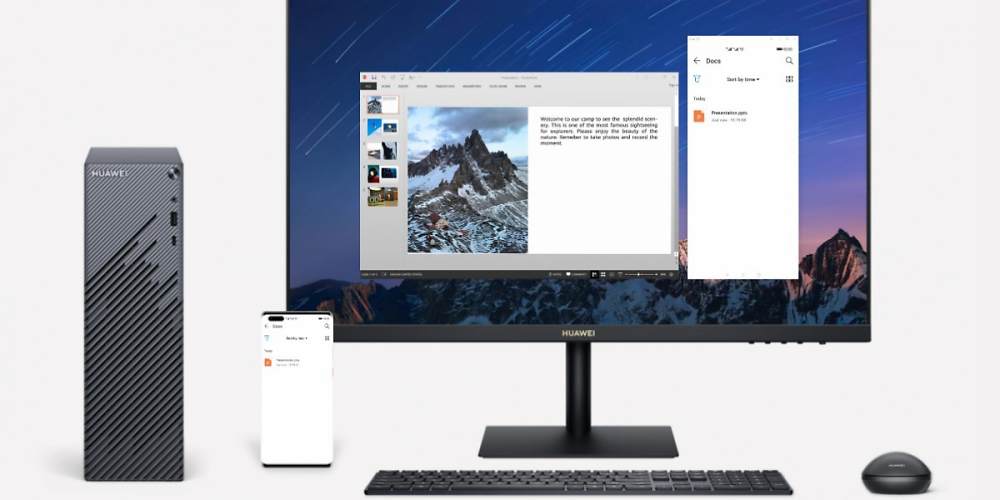 Huawei Matestation S mit Huawei Share Funktion