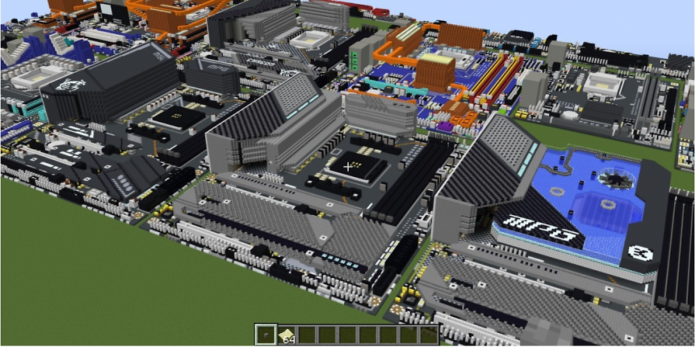 Mainboards in Minecraft: Reddit-Nutzer baut zahlreiche Intel- und AMD-Platinen nach