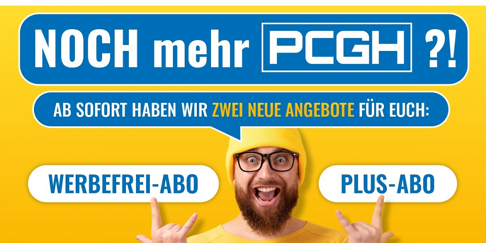 Neu bei PCGH: Werbefrei-Abo direkt über PCGH.de, Plus-Abos nun werbefrei &nbsp; (1)