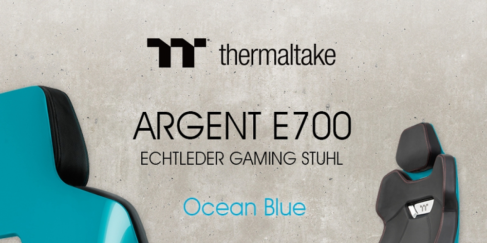 Thermaltake Studio F.A. Porsche Argent E700 in blau.