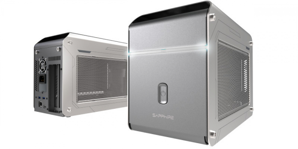 Sapphire Technology stellt das eGFX-Gehäuse Gearbox 500 für Thunderbolt 3 vor, welches im Bundle mit der Pulse RX 6600 XT erhältlich ist. (9)