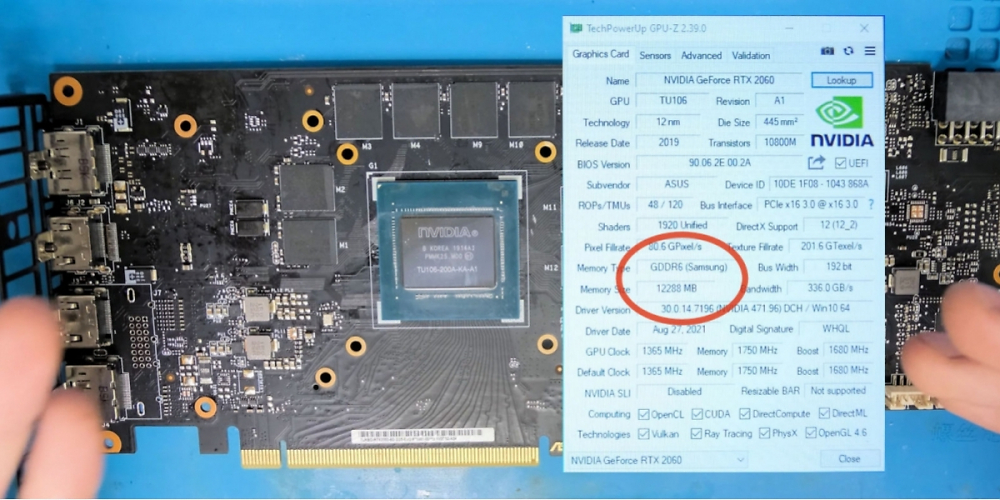 Geforce RTX 2060: Modder verdoppelt Speicher vor Release des 12-GiB-Modells