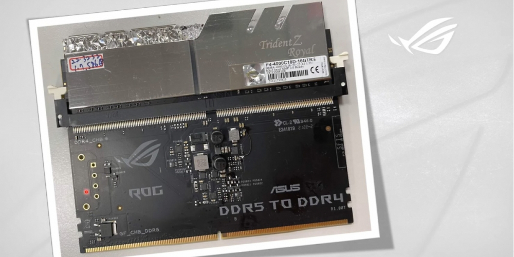DDR5-auf-DDR4-Adapter: Prototyp auf Asus-Mainboard macht die Runde (1)