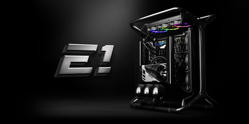 Der innovative Gaming-PC E1 mit Kohlefaserrahmen von EVGA kann ab sofort bestellt werden. Die Preise haben es allerdings in sich.