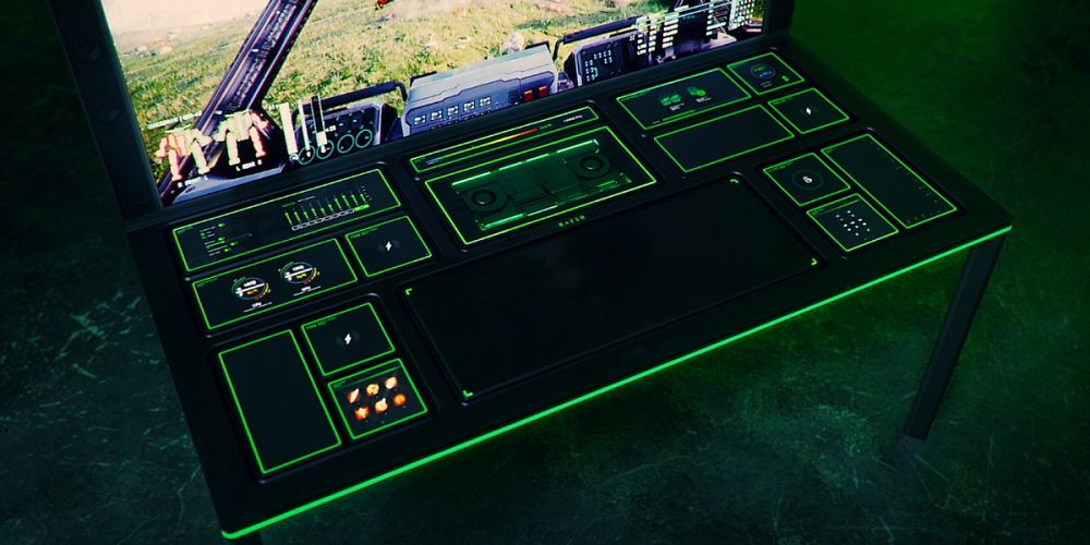 Erster echter Gaming-Schreibtisch: Razer präsentiert Modell mit integriertem PC (2)