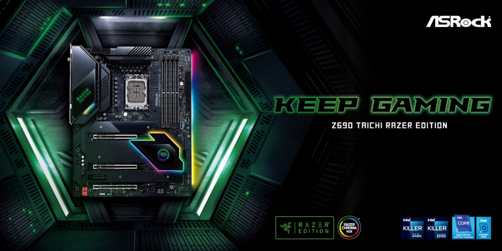 ASRock: Chroma-Mainboard Z690 Taichi Razer Edition vorgestellt (1)