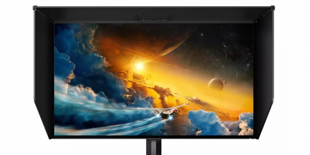 Philips Momentum 276M1RPE mit mitgelieferter Bildschirmabdeckung