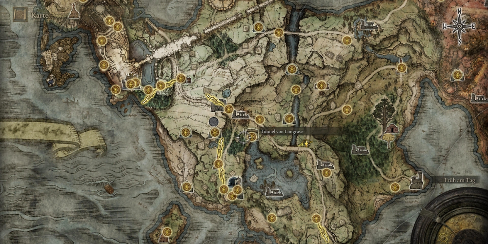 Auf Eldenring.wp-page.de bietet der Ersteller eine Map zu Elden Ring an, auf der einige Standorte im Spiel vermerkt sind wie etwa Orte der Gnade.