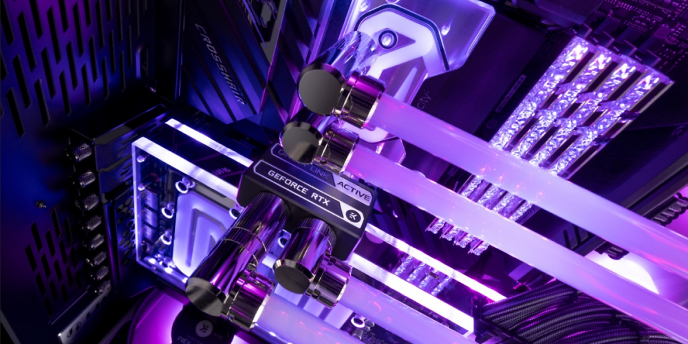 EK-Loop Vertical GPU Holder EVO: Grafikkartenhalterung mit PCI-Express-4.0-Riser (4)