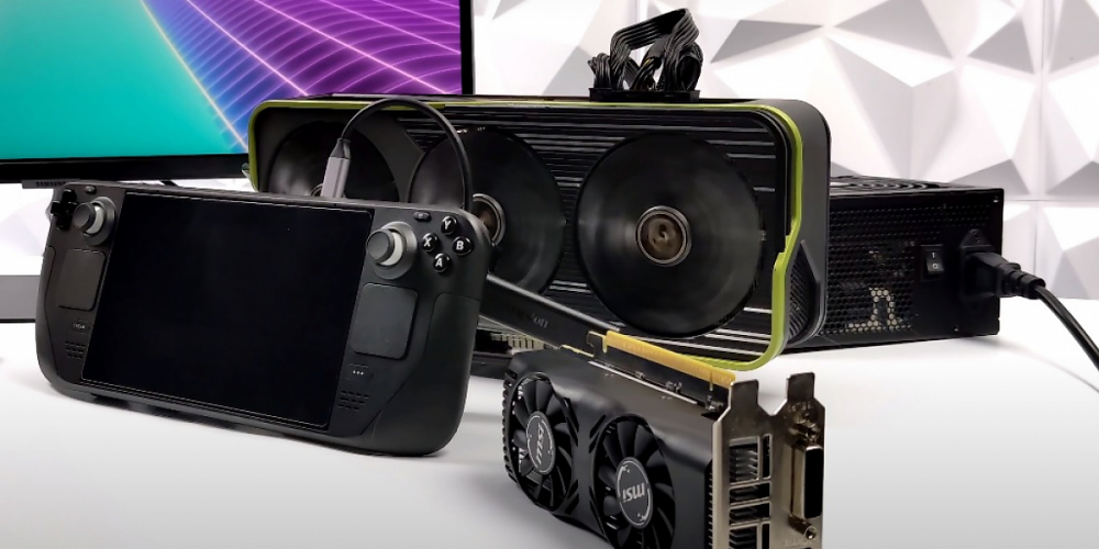 Ein Youtuber prüft in einem seiner neuesten Videos die eGPU-Fähigkeiten des Steam Decks und lässt dabei die iGPU gegen eine Radeon RX 6900 XT antreten.