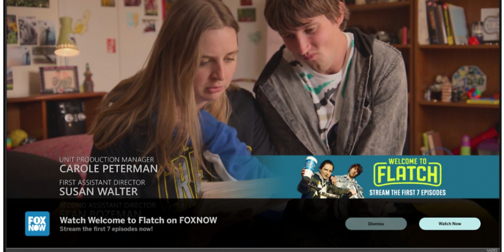 Vizio Bannerwerbung auf Smart-TV
